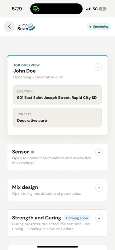 SlumpScan app