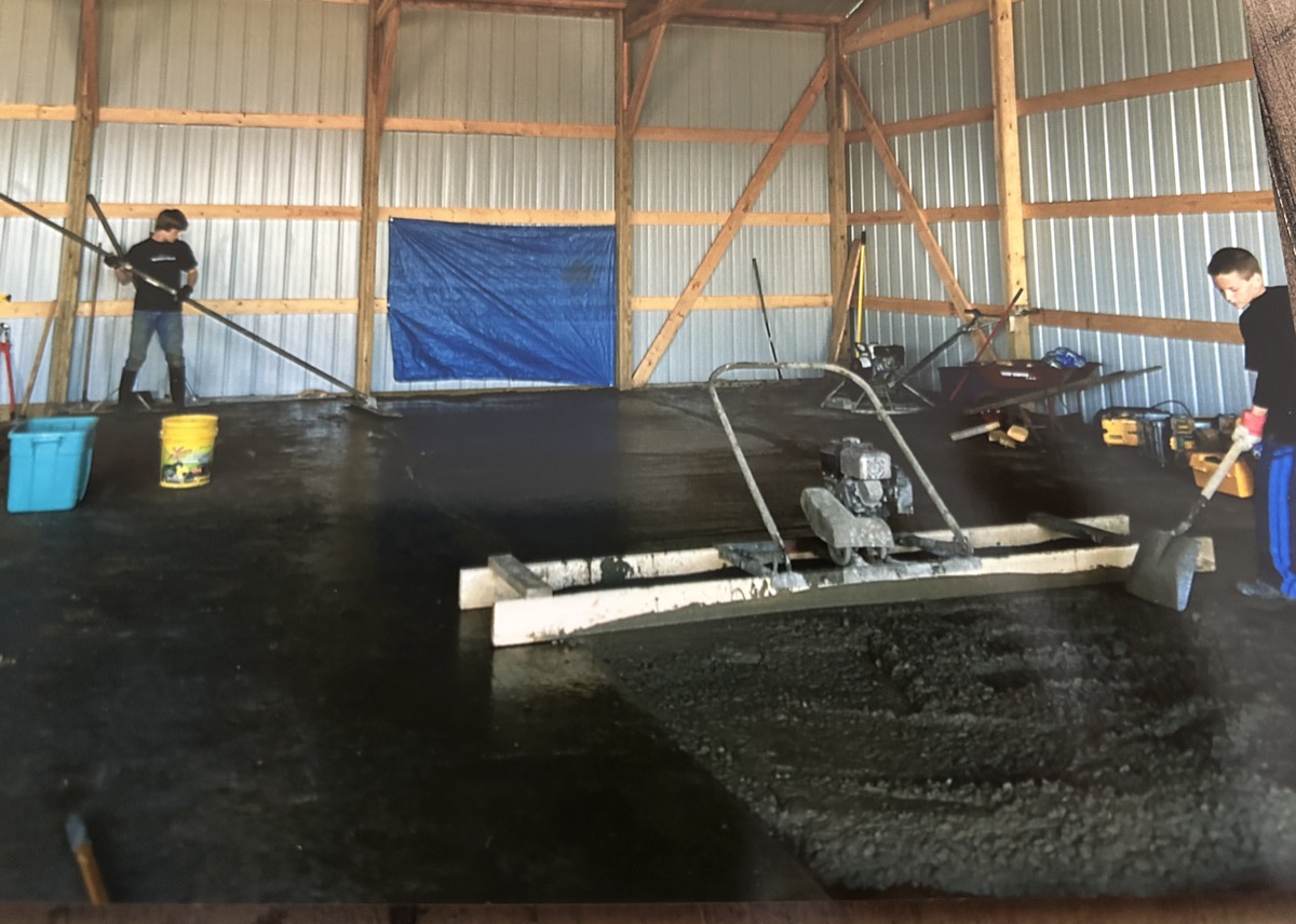 Early concrete work