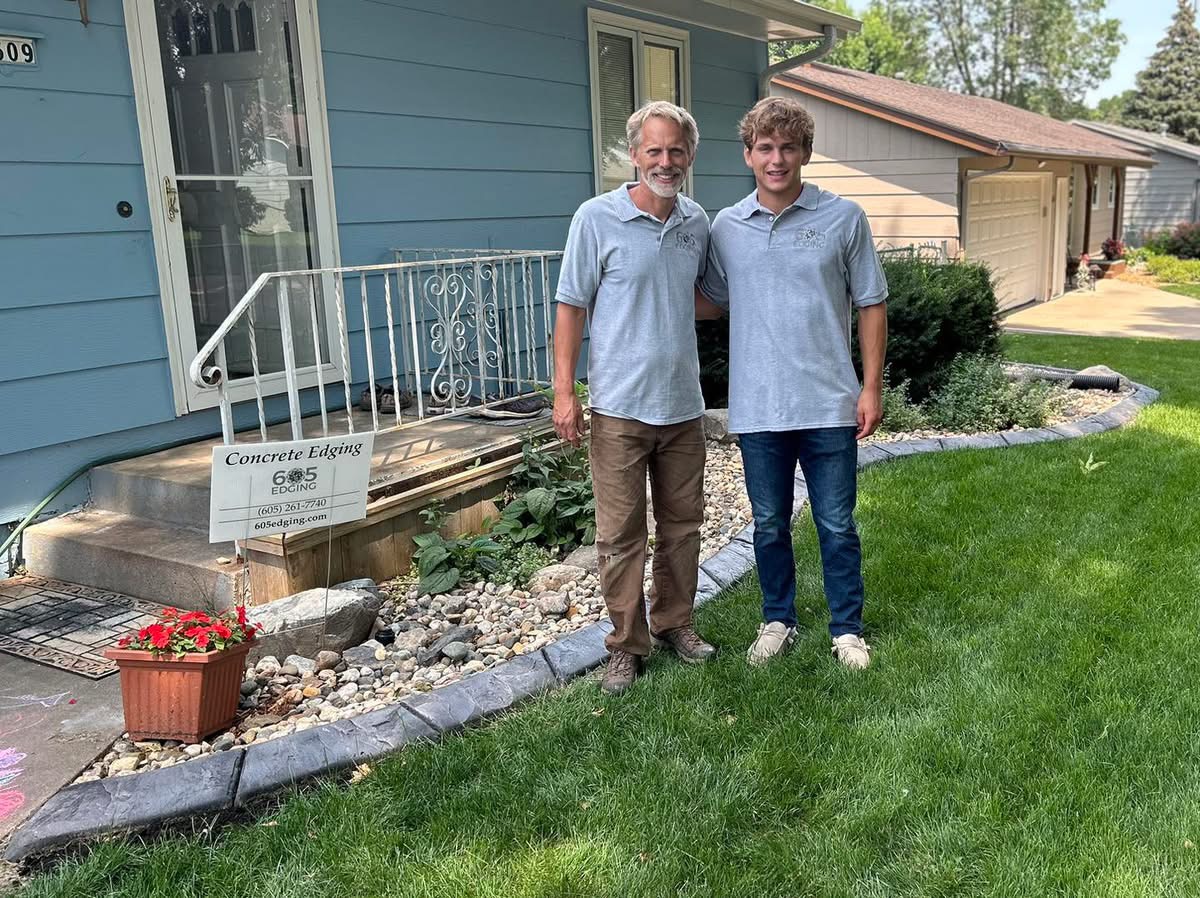 Joe and his dad at 605 Edging