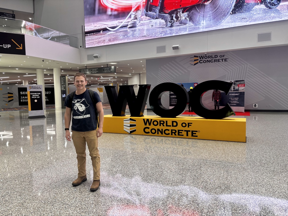 Joe Tunge at World of Concrete